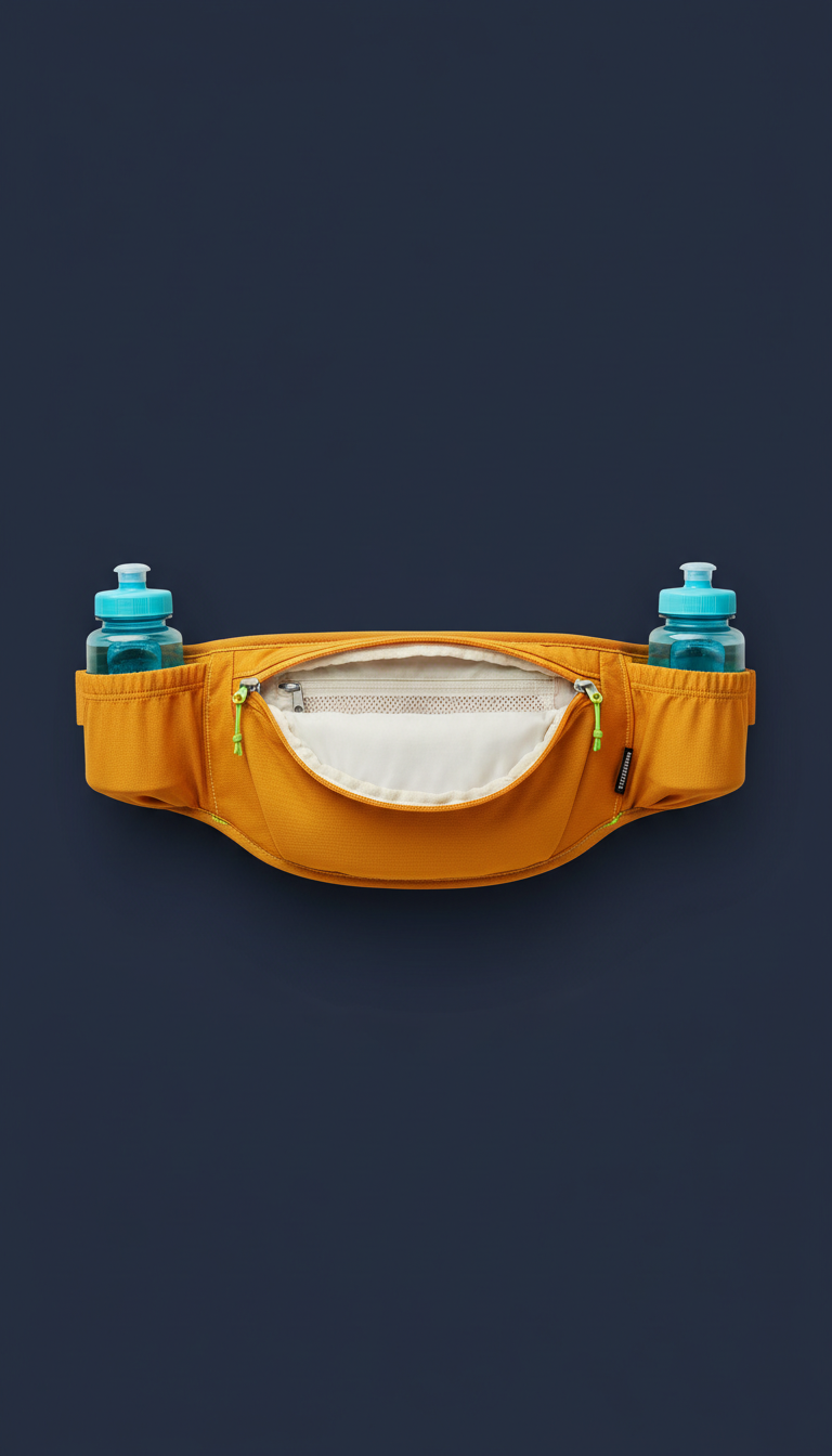 Highlight Amber running belt with breathable mesh
