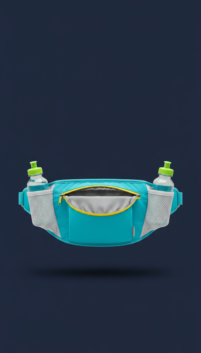 Aqua Stride hydration belt with dual bottle slots
