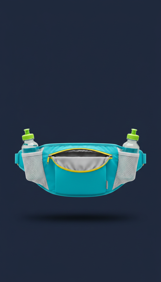 Aqua Stride hydration belt with dual bottle slots