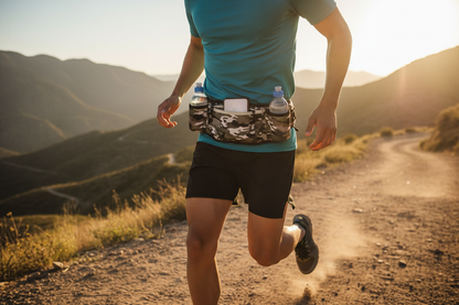 G-Run Hydration Running Belt — 2x10oz Bottles, Fits Any Phone