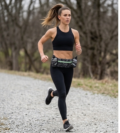 G-Run Hydration Running Belt — 2x10oz Bottles, Fits Any Phone