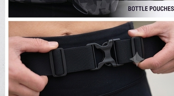 G-Run Hydration Running Belt — 2x10oz Bottles, Fits Any Phone